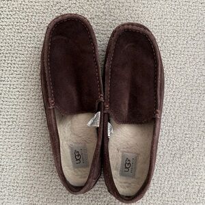 UGG Men's Dark Brown Suede Loafers